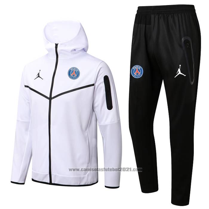 Fato de Treino Hoodie Paris Saint-Germain 2022-2023 Branco